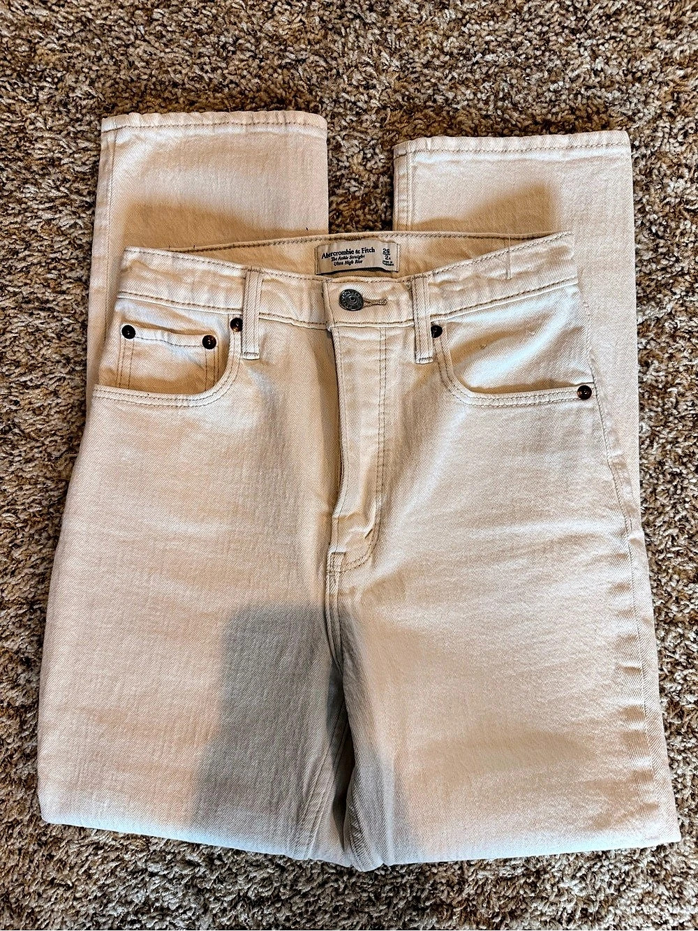 Abercrombie & Fitch The Ankle Straight Ultra High Rise